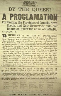 Canada Confederation proclamation