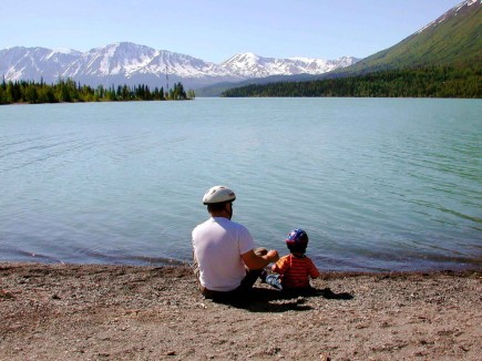 Father's Day family lake