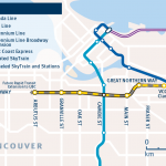 Broadway SkyTrain map